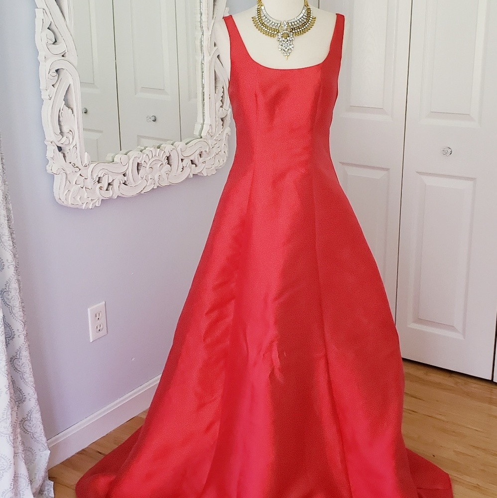 Red gown